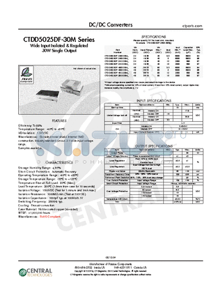 CTDD5025DF-2405-30M datasheet - DC/DC Converters