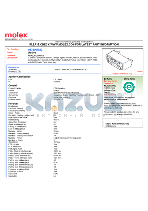 67800-5022 datasheet - 1.27mm (.050