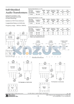 L-31110 datasheet - EE Style Low Profile Surface Mount Inductors