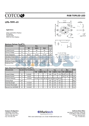 LP6-TPP1-01 datasheet - RGB TOPLED LED