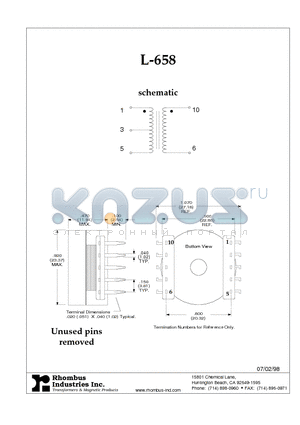 L-658 datasheet - schematic