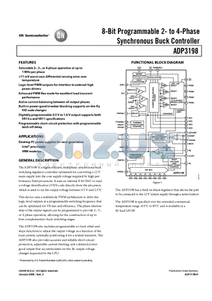 ADP3198JCPZ-RL datasheet - 8-Bit Programmable 2- to 4-Phase Synchronous Buck Controller