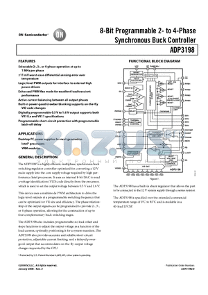 ADP3198 datasheet - 8-Bit Programmable 2- to 4-Phase Synchronous Buck Controller