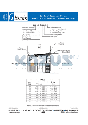 940007M08-24 datasheet - Connector Savers