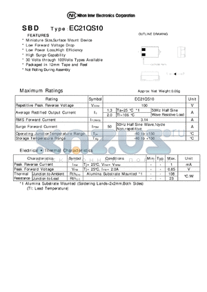 EC21QS10 datasheet - Schottky Barrier Diode