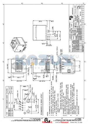 94152-188LF datasheet - 8 POS VERT P.C.B. M/J ASSY SHIELDED