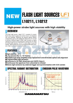 L10211 datasheet - FLASH LIGHT SOURCES