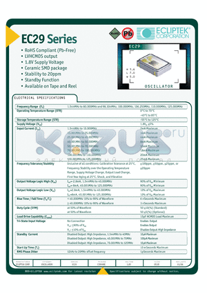 EC2900ETTS-30000MTR datasheet - OSCILLATOR