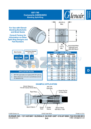 687-749XB04 datasheet - Banding Split-Ring