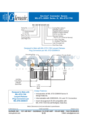 942-021NF2520 datasheet - Connector Savers