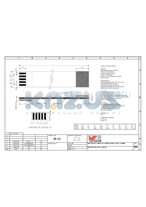 687708200002 datasheet - 0.5MM FLAT FLEXIBLE CABLE TYPE 2 L=200MM