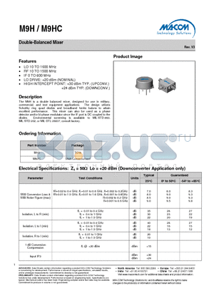 M9H datasheet - Double-Balanced Mixer