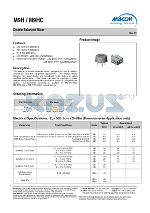 M9HC datasheet - Double-Balanced Mixer