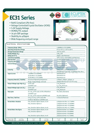 EC3100A05ET-24000M-CL datasheet - OSCILLATOR