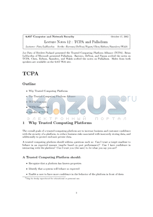 L12-TCPA-PALLADIUM datasheet - TCPA and Palladium