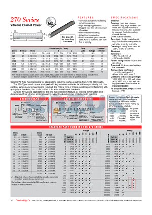 L12J100E datasheet - Vitreous Enamel Power
