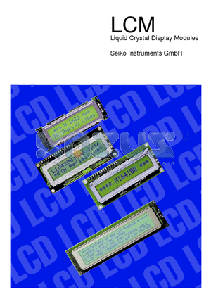 L1614 datasheet - Liquid Crystal Display Modules