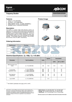 FD25H_1 datasheet - Frequency Doubler