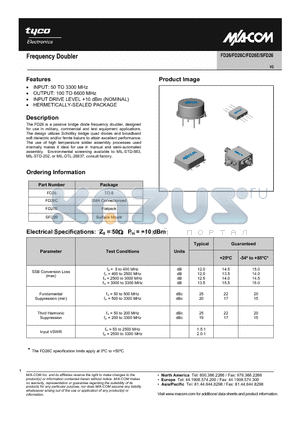 FD26C datasheet - Frequency Doubler