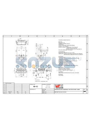 692121230100 datasheet - USB 3.0 HORIZONTAL TYPE A WITH OFFSET 1.04 MM