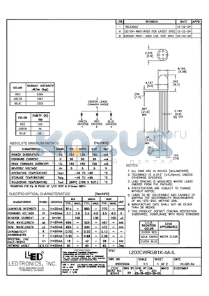 L200CWRGB1K-4A-IL datasheet - L200CWRGB1K-4A-IL