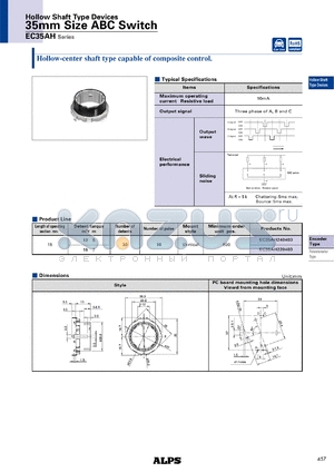 EC35AH240403 datasheet - 35mm Size ABC Switch