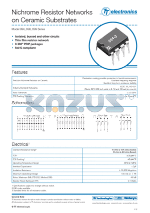 694_12 datasheet - Isolated, bussed and other circuits