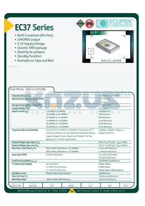 EC3700-30.000M datasheet - OSCILLATOR