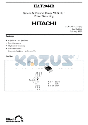 HAT2044R datasheet - Silicon N Channel Power MOS FET Power Switching