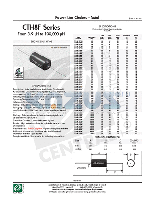 CTH8F datasheet - Power Line Chokes - Axial