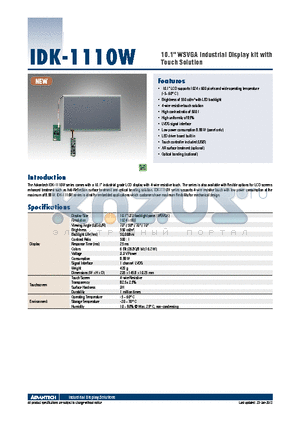 IDK-1110WR-55WSA1E datasheet - 10.1