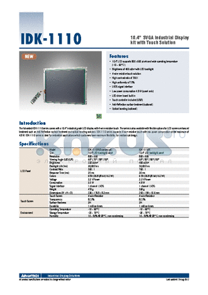 IDK-1110R datasheet - 10.4