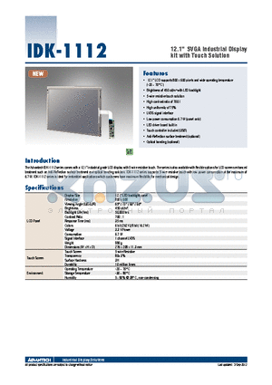 IDK-1112R-45SVA1E datasheet - 12.1