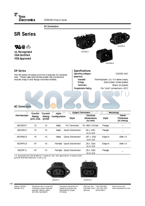 6ESRF-3 datasheet - AC Connectors