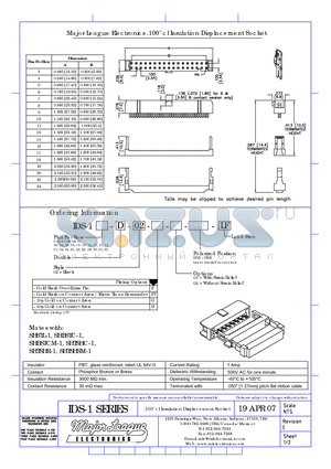 IDS-1 datasheet - .100