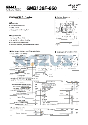 6MBI30F-060 datasheet - IGBT(600V/30A)