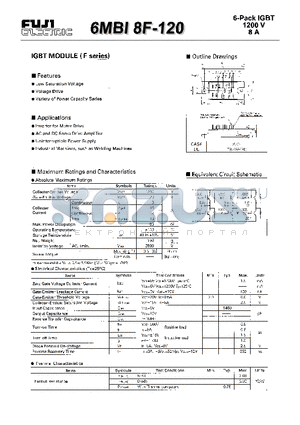 6MBI8F-120 datasheet - IGBT(1200V 8A)