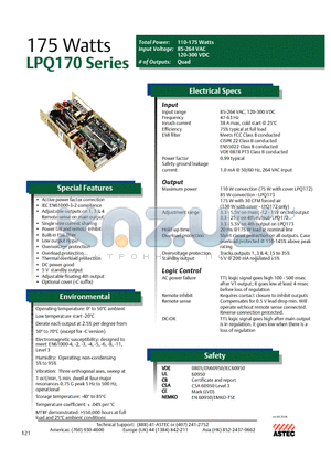 LPQ173 datasheet - 175 Watts