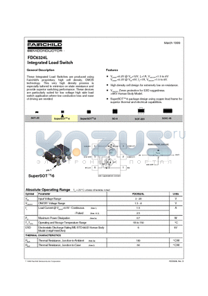 FDC6324 datasheet - Integrated Load Switch