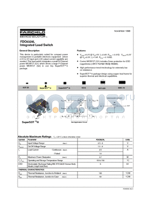 FDC6329L datasheet - Integrated Load Switch