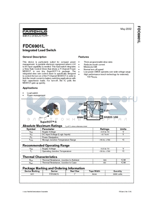 FDC6901L datasheet - Integrated Load Switch