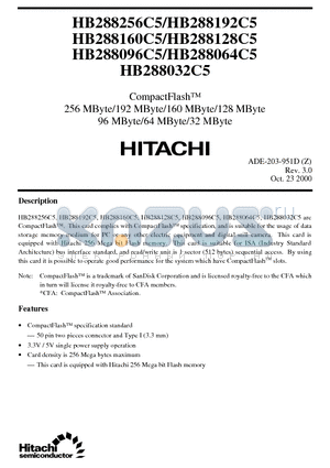HB288256C5 datasheet - CompactFlash