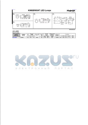 L53P3C datasheet - KINGBRIGHT LED Lamps