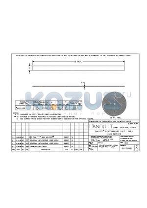 HLS-15R datasheet - TAK-TY CONTINUOUS 15FT, ROLL HLS SERIES