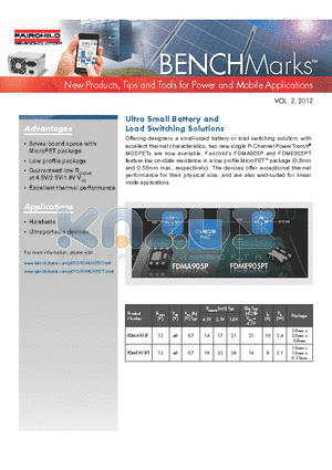 FDMA905P datasheet - New Products, Tips and Tools for Power and Mobile Applications