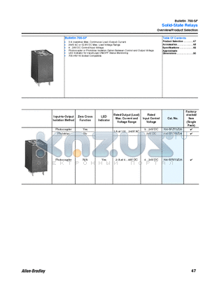 700-HN114B datasheet - Solid-State Relays