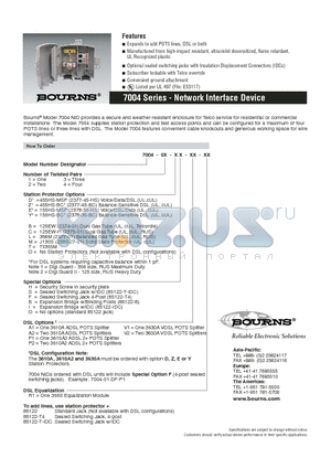 7004-01-DH-A2-R1 datasheet - Network Interface Device