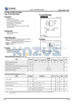 GC10DLH_10 datasheet - Low VF Rectifier Diode