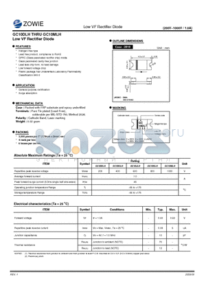 GC10GLH datasheet - Low VF Rectifier Diode