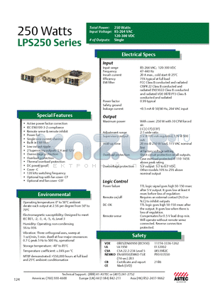 LPS255-C datasheet - 250 Watts